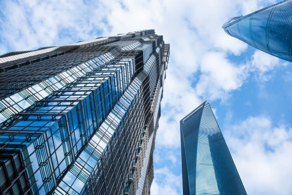 Modern skyscrapers